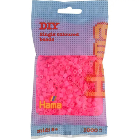 Hama® Bügelperlen Midi - Neion Fuchsia 1000 Perlen