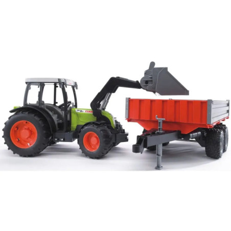 Claas Nectis 267 F mit Frontlader und Bordwandanhänger