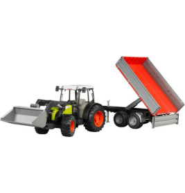 Claas Nectis 267 F mit Frontlader und Bordwandanhänger