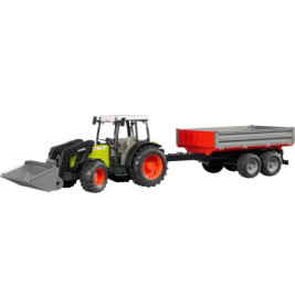 Claas Nectis 267 F mit Frontlader und Bordwandanhänger