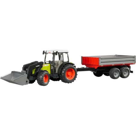 Claas Nectis 267 F mit Frontlader und Bordwandanhänger