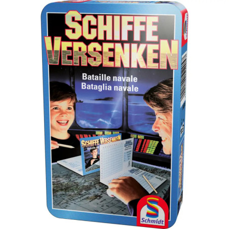 Schmidt Spiele Schiffe versenken Mitbringspiel in der Metalldose