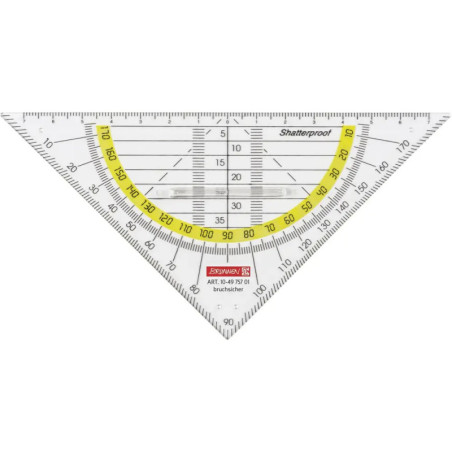 BRUNNEN 104975701  Geometrie-Dreieck bruchsicher  glasklar