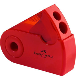 Faber-Castell Doppelspitzdose m. SH rot/blau
