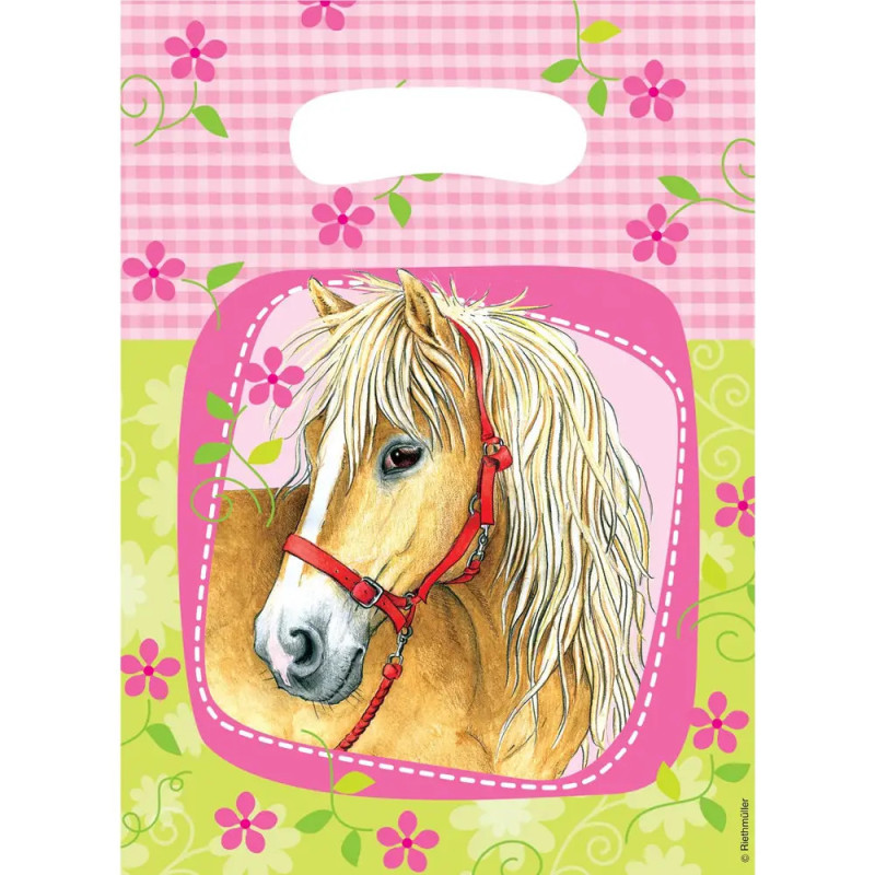 6 Partytüten Charming Horses