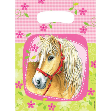 6 Partytüten Charming Horses