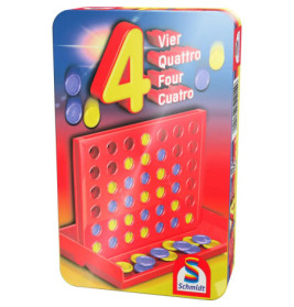 Schmidt Spiele Vier Mitbringspiel in der Metalldose