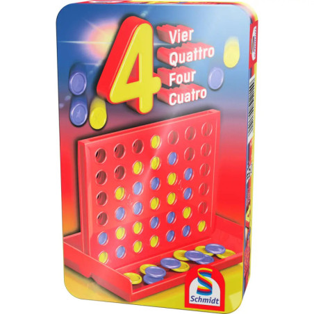 Schmidt Spiele Vier Mitbringspiel in der Metalldose