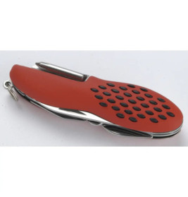 Pfiffikus Taschenmesser mit 10 Funktionen mit Etui