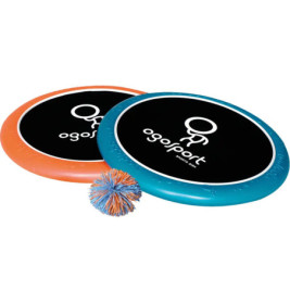 Schildkröt Funsports - OGOSPORT Set, 2 Ogo Softdiscs (orange+ blau) +1 OGO Ball
