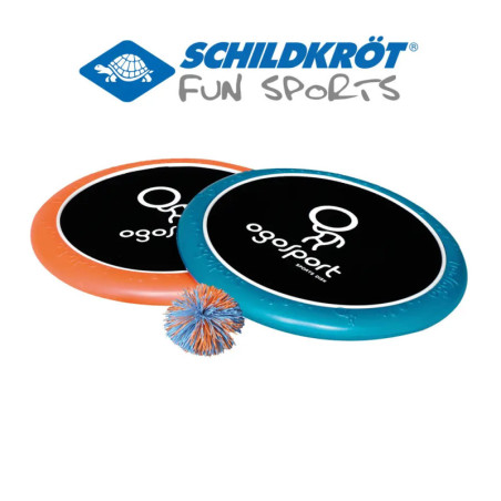Schildkröt Funsports - OGOSPORT Set, 2 Ogo Softdiscs (orange+ blau) +1 OGO Ball