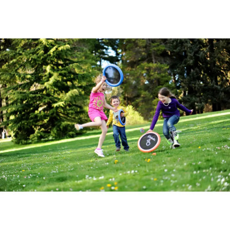 Schildkröt Funsports - OGOSPORT Set, 2 Ogo Softdiscs (orange+ blau) +1 OGO Ball