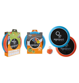 Schildkröt Funsports - OGOSPORT Set, 2 Ogo Softdiscs (orange+ blau) +1 OGO Ball