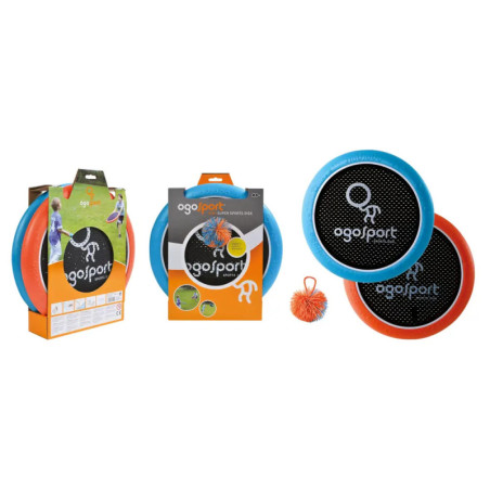 Schildkröt Funsports - OGOSPORT Set, 2 Ogo Softdiscs (orange+ blau) +1 OGO Ball