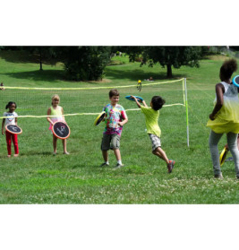 Schildkröt Funsports - OGOSPORT Set, 2 Ogo Softdiscs (orange+ blau) +1 OGO Ball