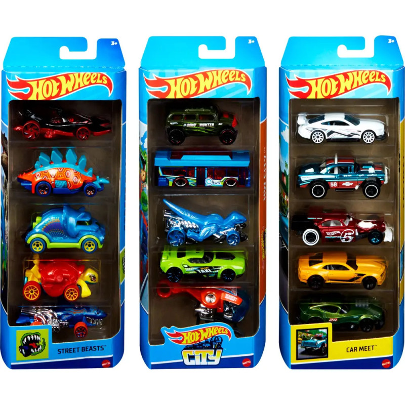 Mattel Hot Wheels 5-er Geschenkset, sortiert