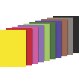 Heyda 2047120  Tonzeichenblock  sonnengelb, mittelrot, pink, flieder, maigrün, dunkelgrün, dunkelblau, mittelbraun, an