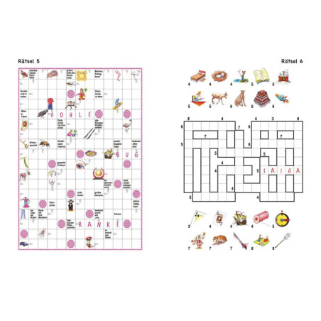 Kreuzworträtsel ab 10 Jahren (Blau)