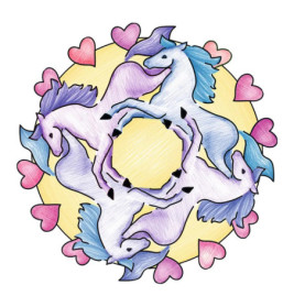 Ravensburger 29986 Mandala Designer Mini horses MD Mini