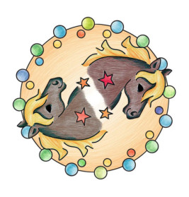 Ravensburger 29986 Mandala Designer Mini horses MD Mini