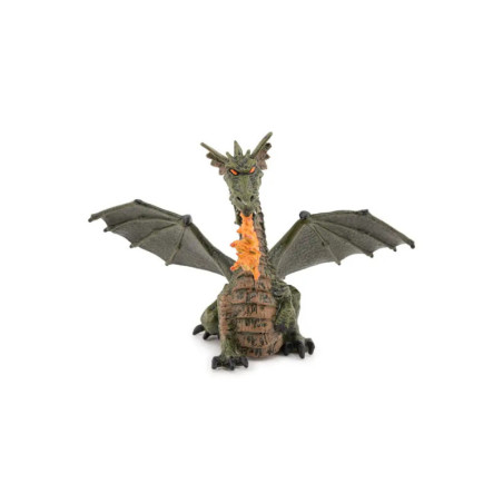 Papo 39025 Feuerspeiender Drache mit Flügeln, grün Papo 39025 Feuerspeiender Drache mit Flügeln, grün