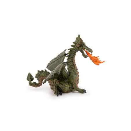 Papo 39025 Feuerspeiender Drache mit Flügeln, grün Papo 39025 Feuerspeiender Drache mit Flügeln, grün