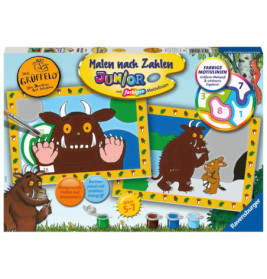 Box eines Gruffalo-Malsets für Kinder mit Malutensilien und Abbildungen der Figur Gruffalo.