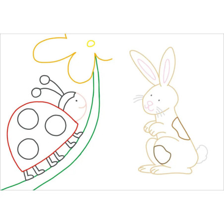 Mein erstes buntes Malbuch. Tiere