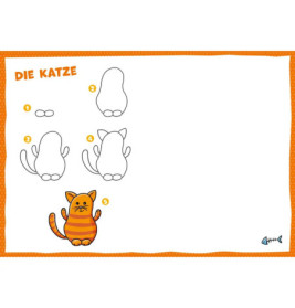 Zeichnen für Kindergartenkinder. Schritt für Schritt. Tiere