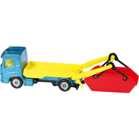 SIKU 1695 LKW mit Absetzmulde und Anhänger
