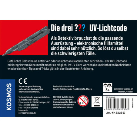 Die drei ??? UV-Lichtcode (gr. Dose) Die drei ??? UV-Lichtcode (gr. Dose)