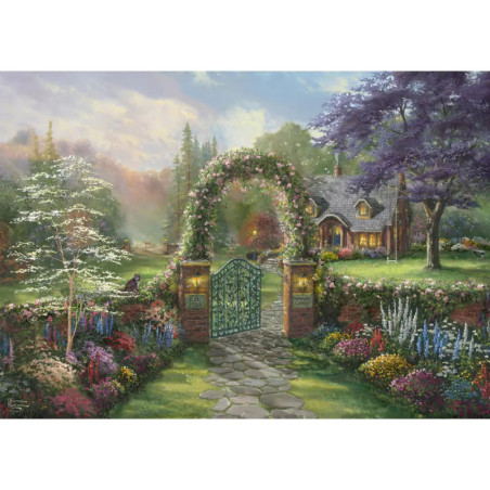 Schmidt Spiele 59940 Puzzle Thomas Kinkade Hummingbird Cottage 1.000 Teile