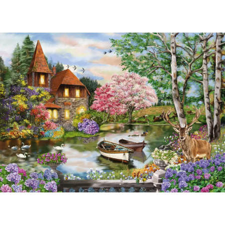 Schmidt Spiele 58985 Puzzle Haus am See 1.000 Teile