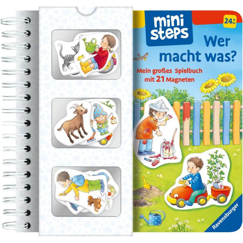 Magnetisches Aktivitätsbuch für Kleinkinder mit Kindern und Bauernhoftieren auf dem Cover und Magneten im Inneren. Magnetisches Aktivitätsbuch für Kleinkinder mit Kindern und Bauernhoftieren auf dem Cover und Magneten im Inneren.