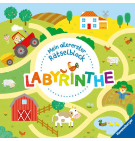 Ravenburger 48984 Mein allererster Rätselblock: Labyrinthe Quiz und Rätsel