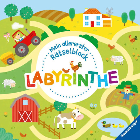 Ravenburger 48984 Mein allererster Rätselblock: Labyrinthe Quiz und Rätsel