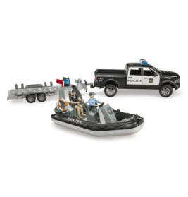 RAM 2500 Polizei Pickup, L+S Modul, Anhänger, Boot und 2 Figuren