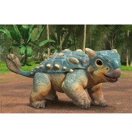 Schmidt Spiele 56435 Puzzle Jurassica World Camp Cretaceous Neue Abenteuer Der Ankylosaurus Bumpy 60 Teile