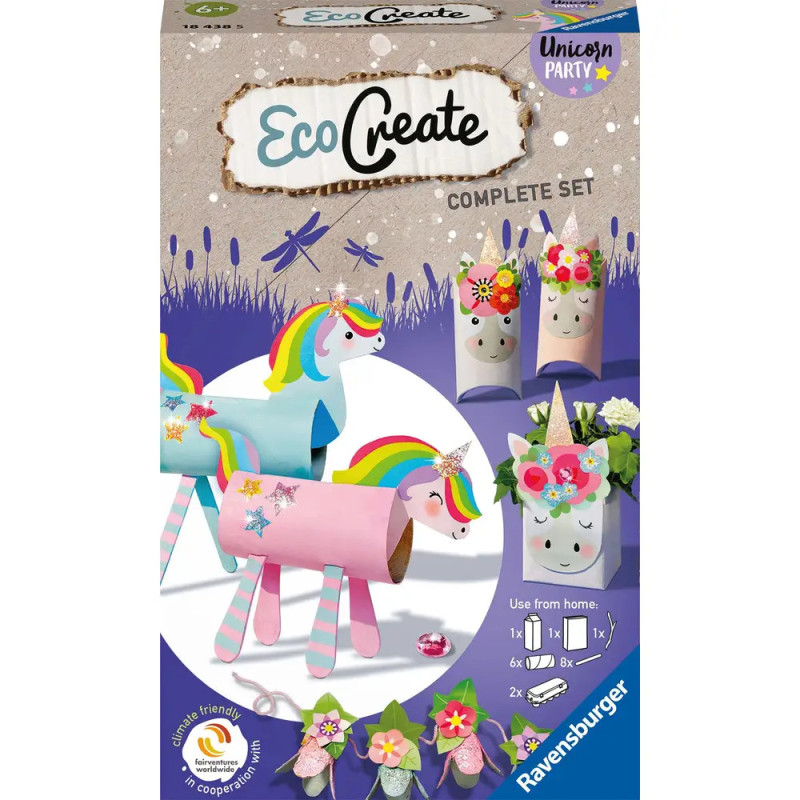 Ravensburger 18438 EcoCreate Unicorn Party