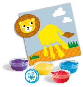 My first - Fingerfarbe Handabdruck Tiere