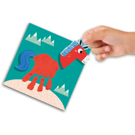 My first - Fingerfarbe Handabdruck Tiere