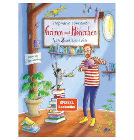 Ein Mann füttert einen kleinen Esel in einem gemütlichen Raum mit Pflanzen, Büchern und bunten Dekorationen.