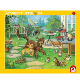 Schmidt Spiele 56811 2erSet RAPU Haustiere /Heimische Tiere 24 Teile / 40 Teile
