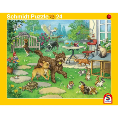 Schmidt Spiele 56811 2erSet RAPU Haustiere /Heimische Tiere 24 Teile / 40 Teile