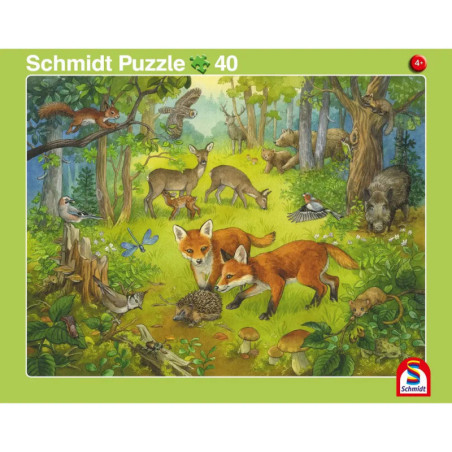 Schmidt Spiele 56811 2erSet RAPU Haustiere /Heimische Tiere 24 Teile / 40 Teile
