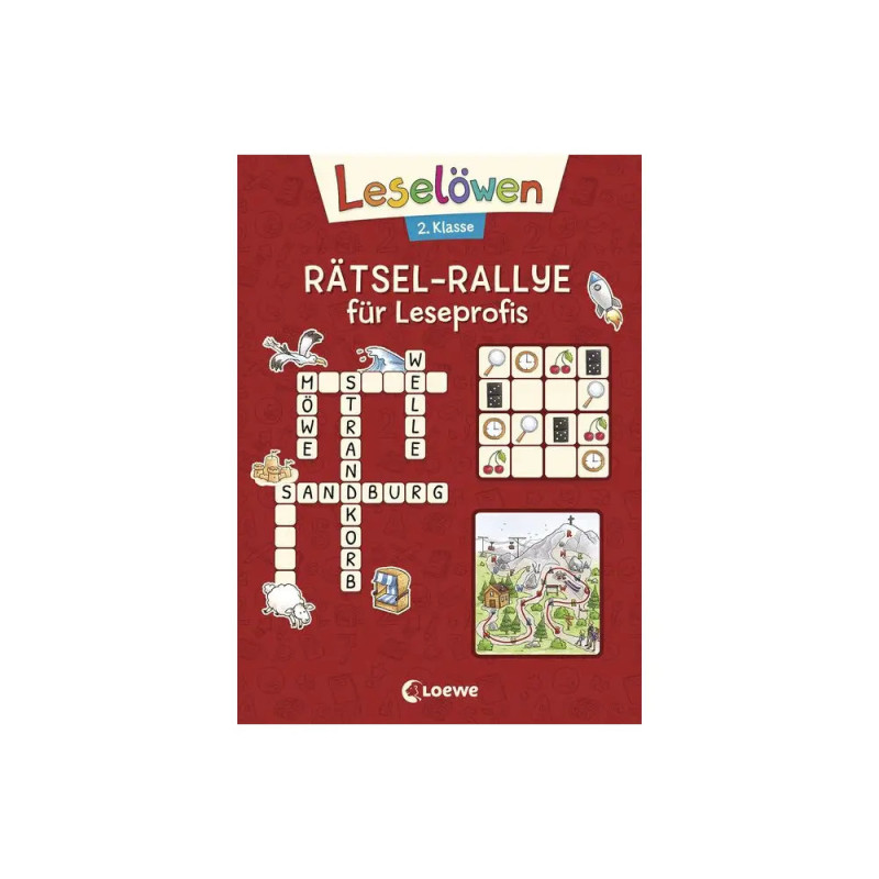 Leselöwen Rätsel-Rallye für Leseprofis - 2. Klasse (Rot)