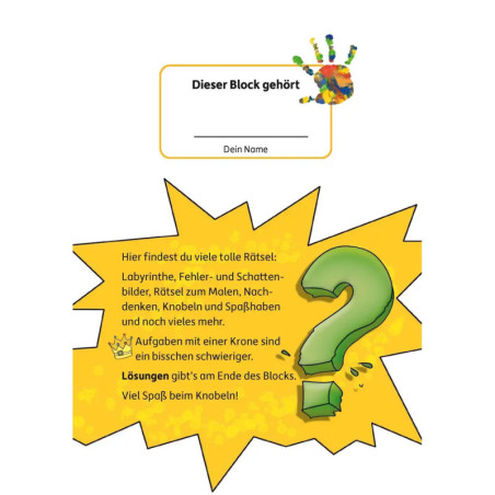 Rätselblock ab 4 Jahre, Band 1. Ab 4 Jahre., sortiert Rätselblock ab 4 Jahre, Band 1. Ab 4 Jahre., sortiert