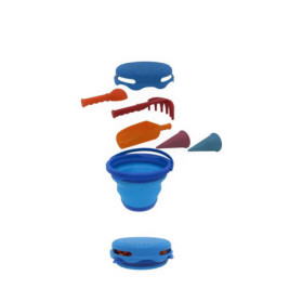 Schildkröt Funsports - 7in1 Sand Toys Falteimer Set - blau