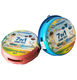 Schildkröt Funsports - 7in1 Sand Toys Falteimer Set - blau