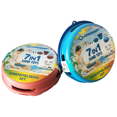 Schildkröt Funsports - 7in1 Sand Toys Falteimer Set - blau
